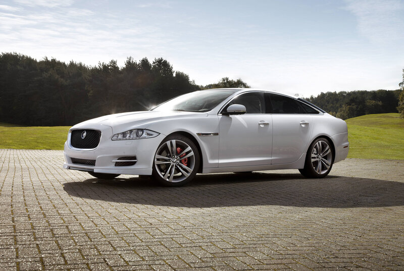White Jaguar Xj Sedan — Serene