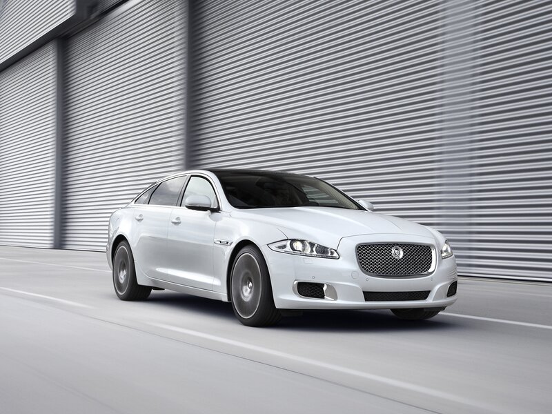 White Jaguar Xj Sedan — Silver