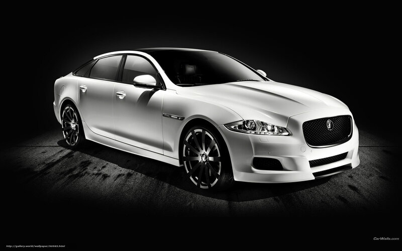 White Jaguar XJ Sedan