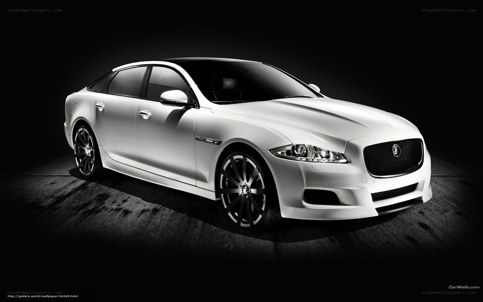 White Jaguar XJ Sedan