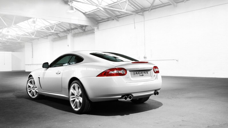 White Jaguar XKR Coupe