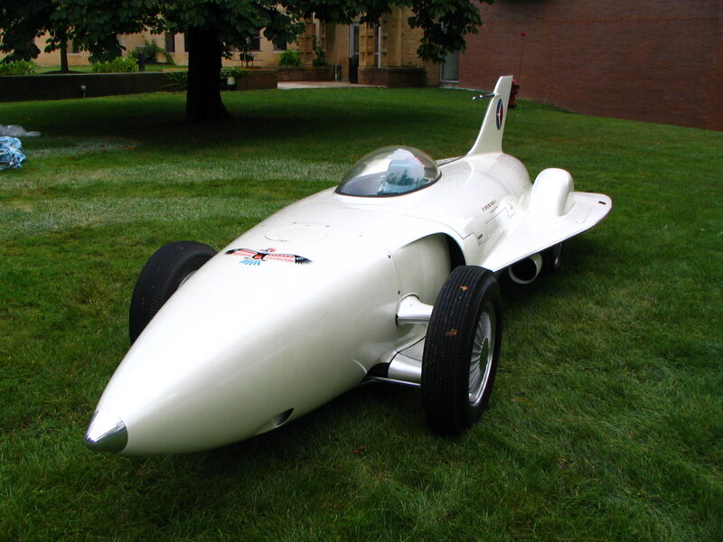 White Jet-shaped Car