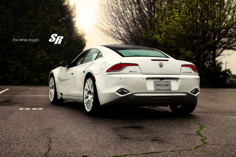 White Karma EV-1 car