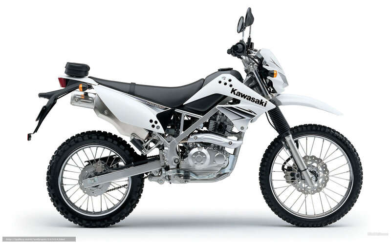 White Kawasaki Motorcycle — Neutral
