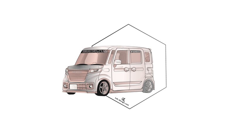 White Kei Car
