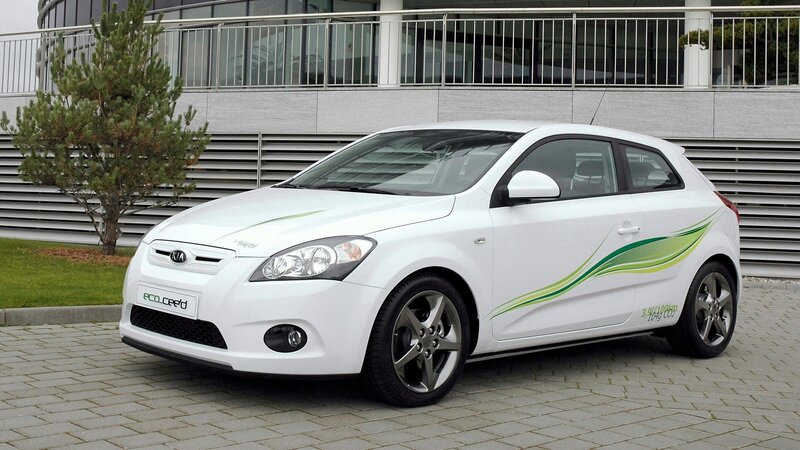 White Kia Cee'd Car — Neutral