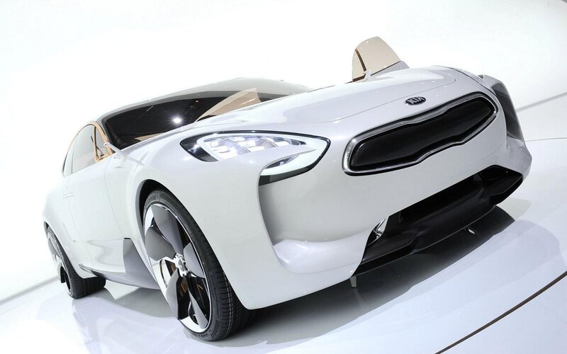 White Kia Concept Car — Modern