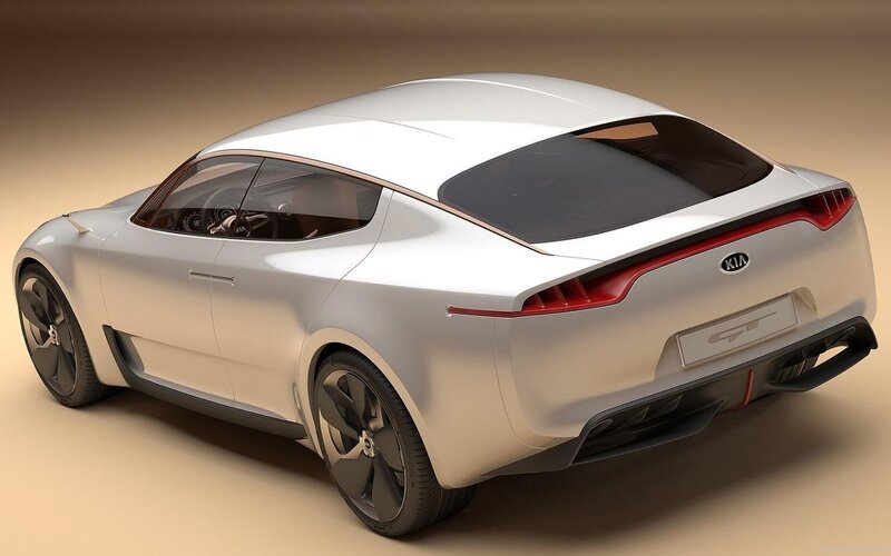 White Kia Concept Car — Silver
