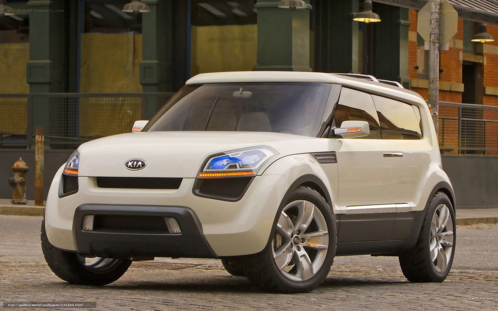 White Kia concept car