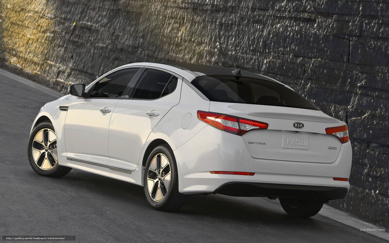 White Kia Optima Sedan — Dramatic