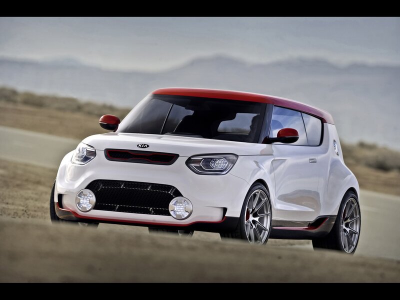 White Kia Soul concept car