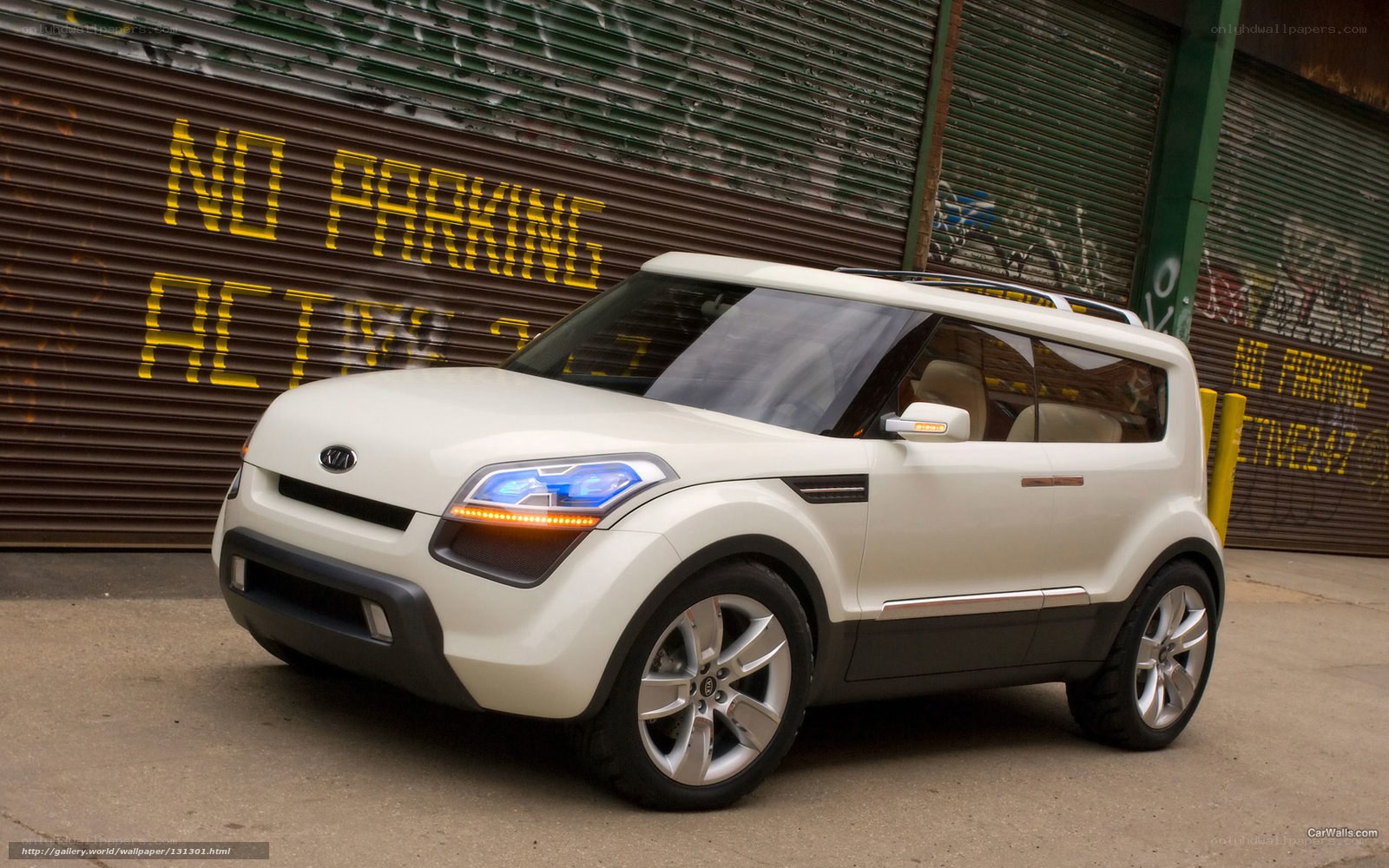 White Kia Soul Concept Car
