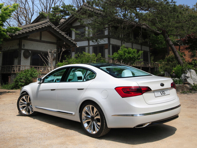 White Kia VG concept car
