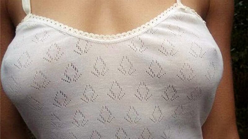 white lace top close-up