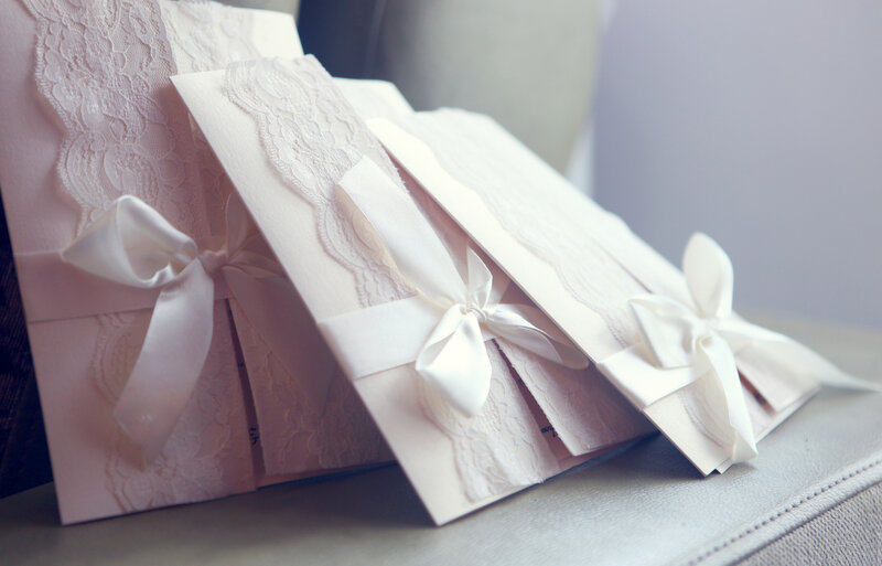 White Lace Wedding Invitations