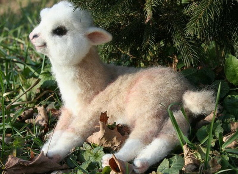 White Lamb Figurine
