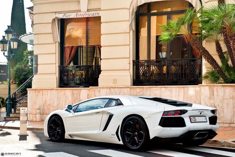 White Lamborghini Aventador — Calm, Afternoon, Photograph