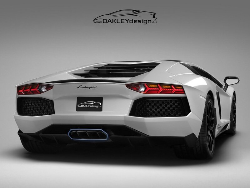 White Lamborghini Aventador — Dramatic, 3d Render