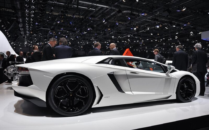 White Lamborghini Aventador — Formal
