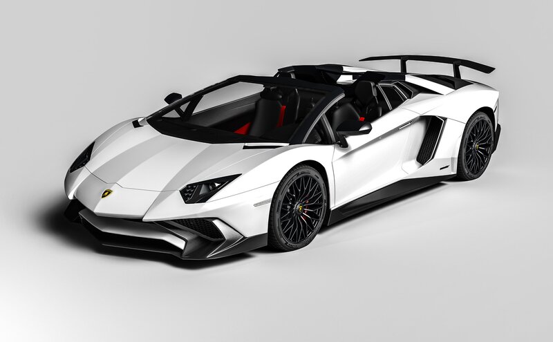 White Lamborghini Aventador — Neutral, 3d Render, Black Wheels
