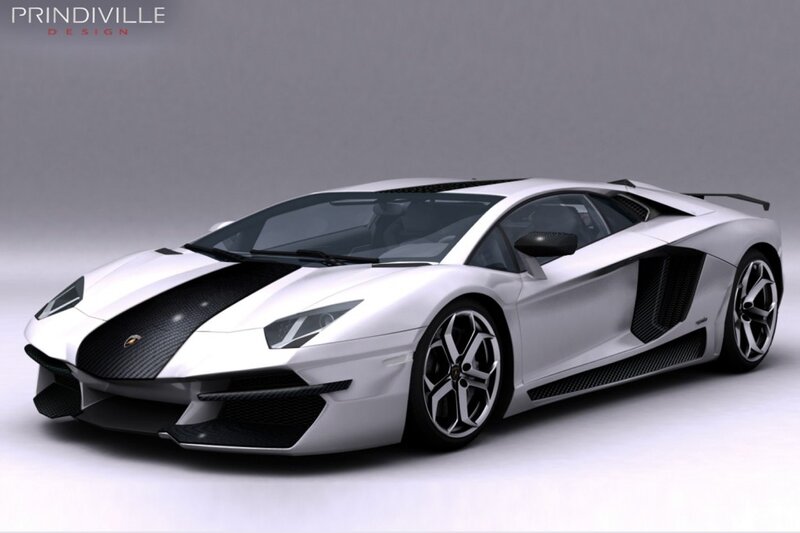 White Lamborghini Aventador — Neutral, 3d Render