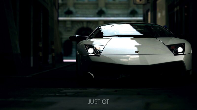 White Lamborghini Car — Dramatic, Night, 3d Render