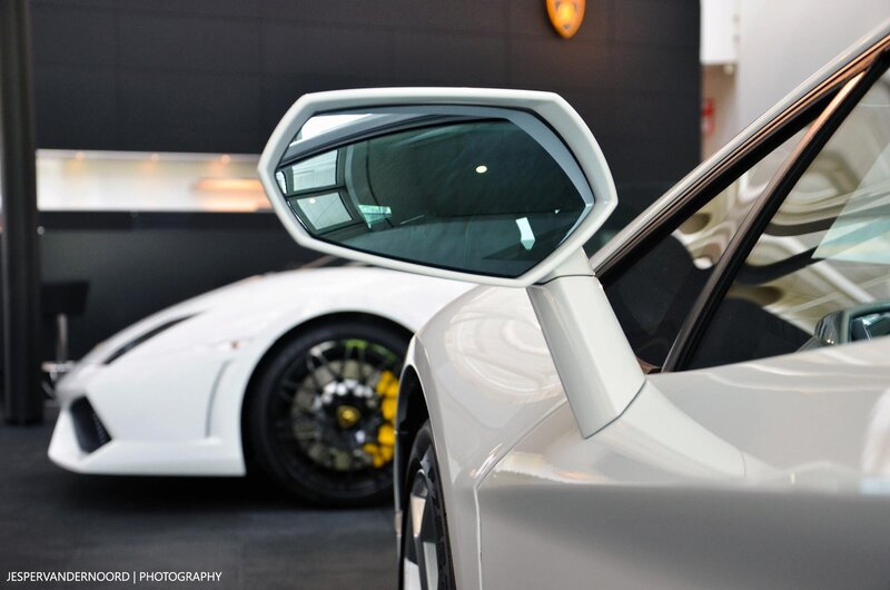 White Lamborghini Car — Modern