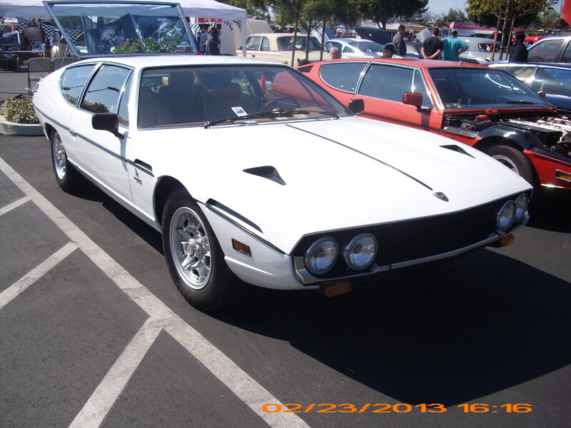White Lamborghini Car — Outdoor