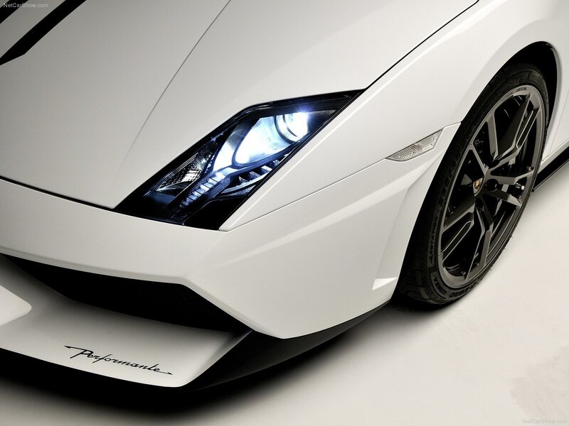 White Lamborghini Car