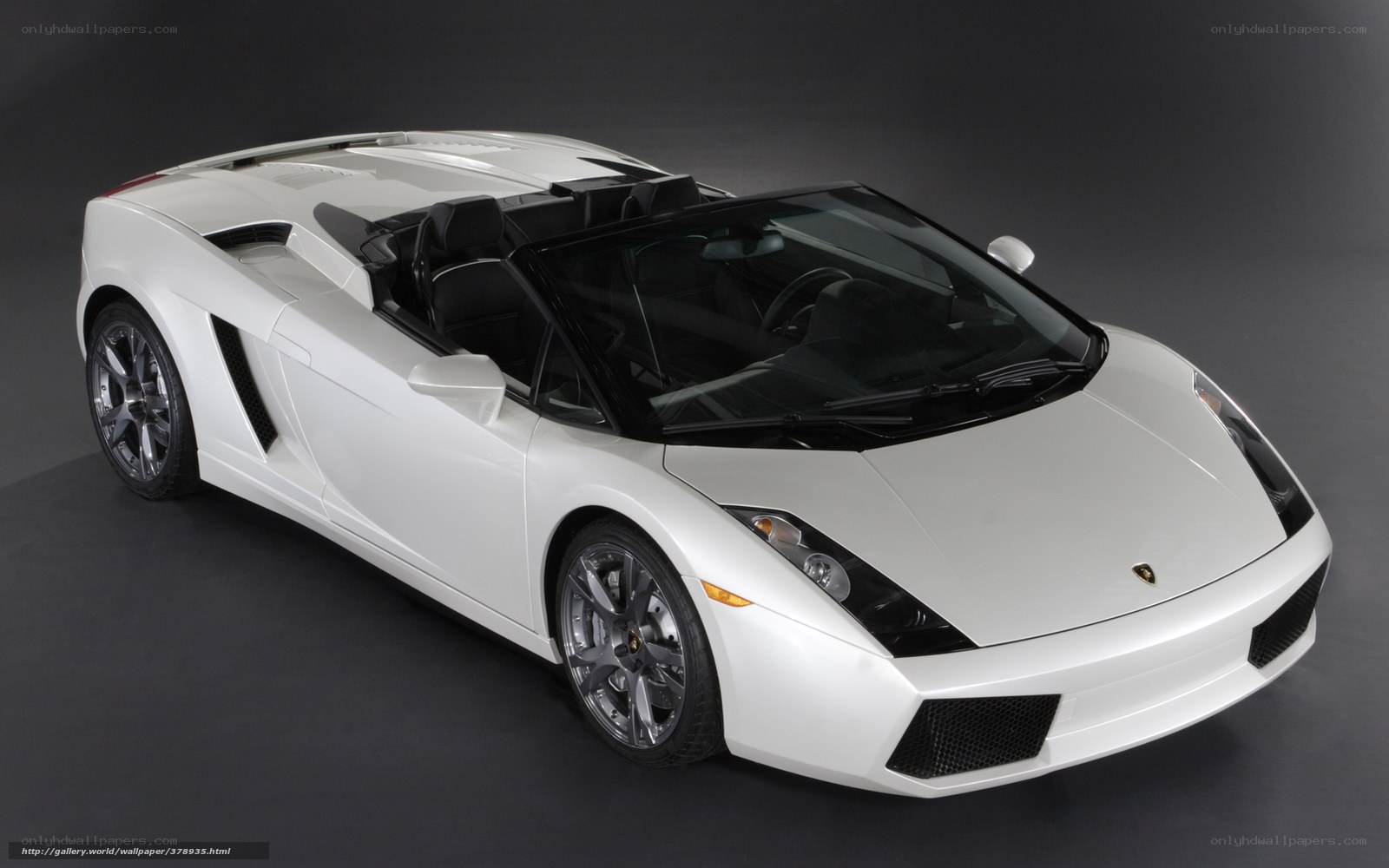 white lamborghini convertible