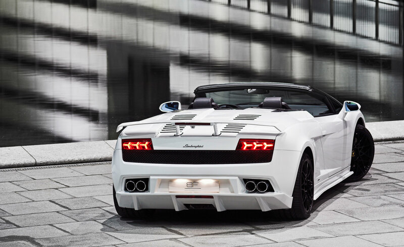 white lamborghini convertible