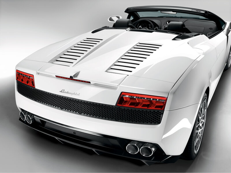 white lamborghini convertible