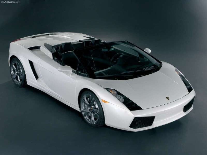 white lamborghini convertible
