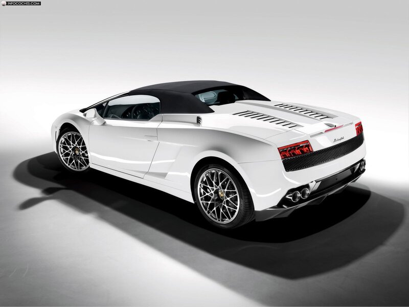 white lamborghini convertible