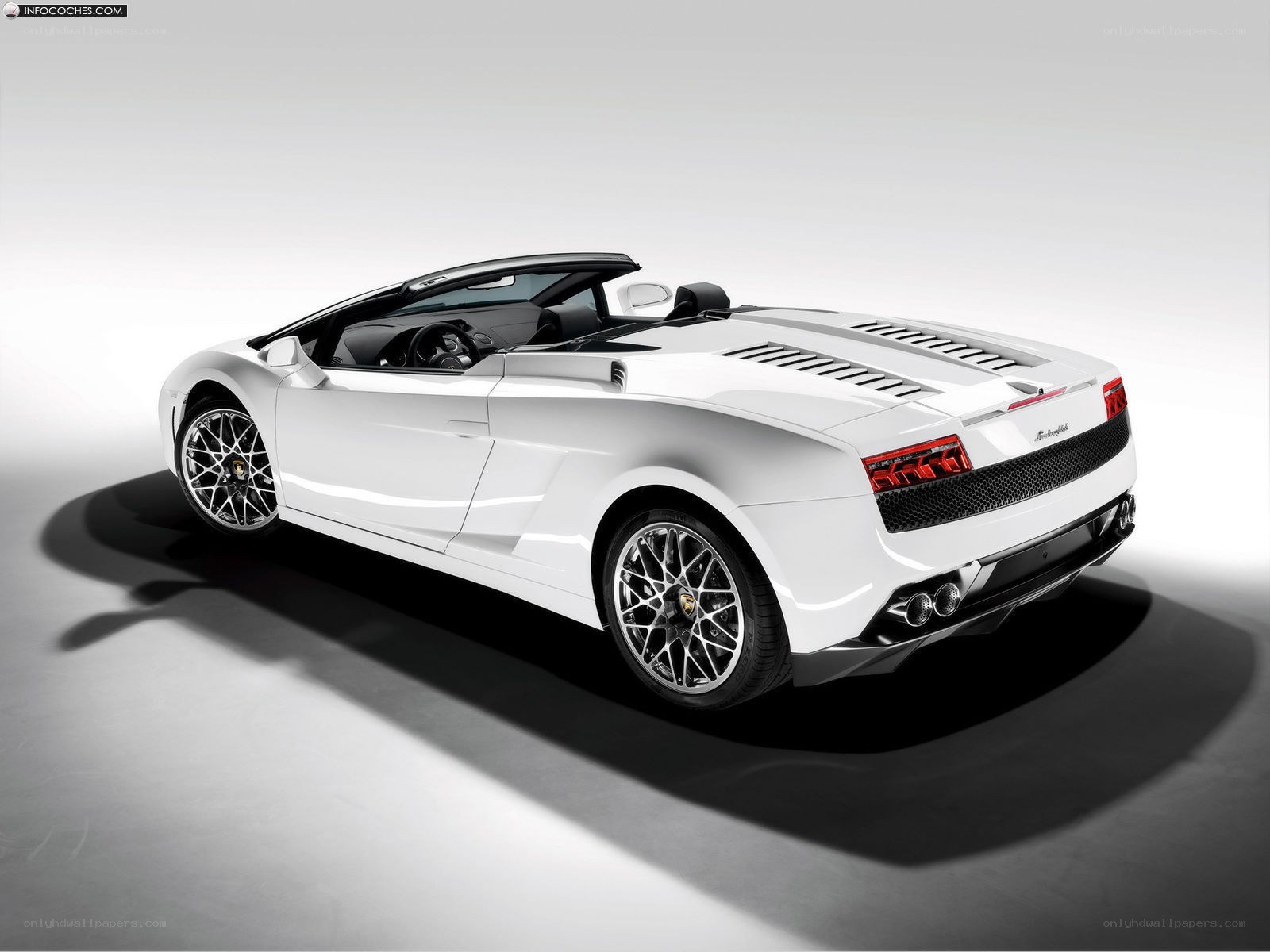 white lamborghini convertible
