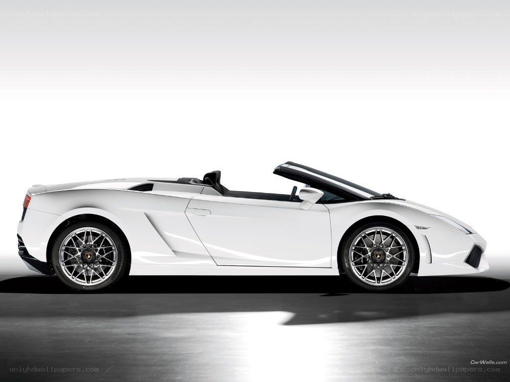 white lamborghini convertible