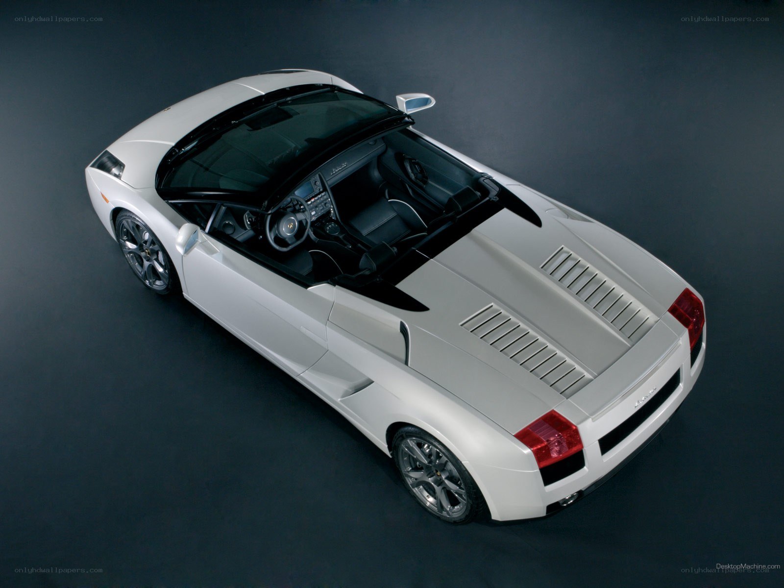 white lamborghini convertible