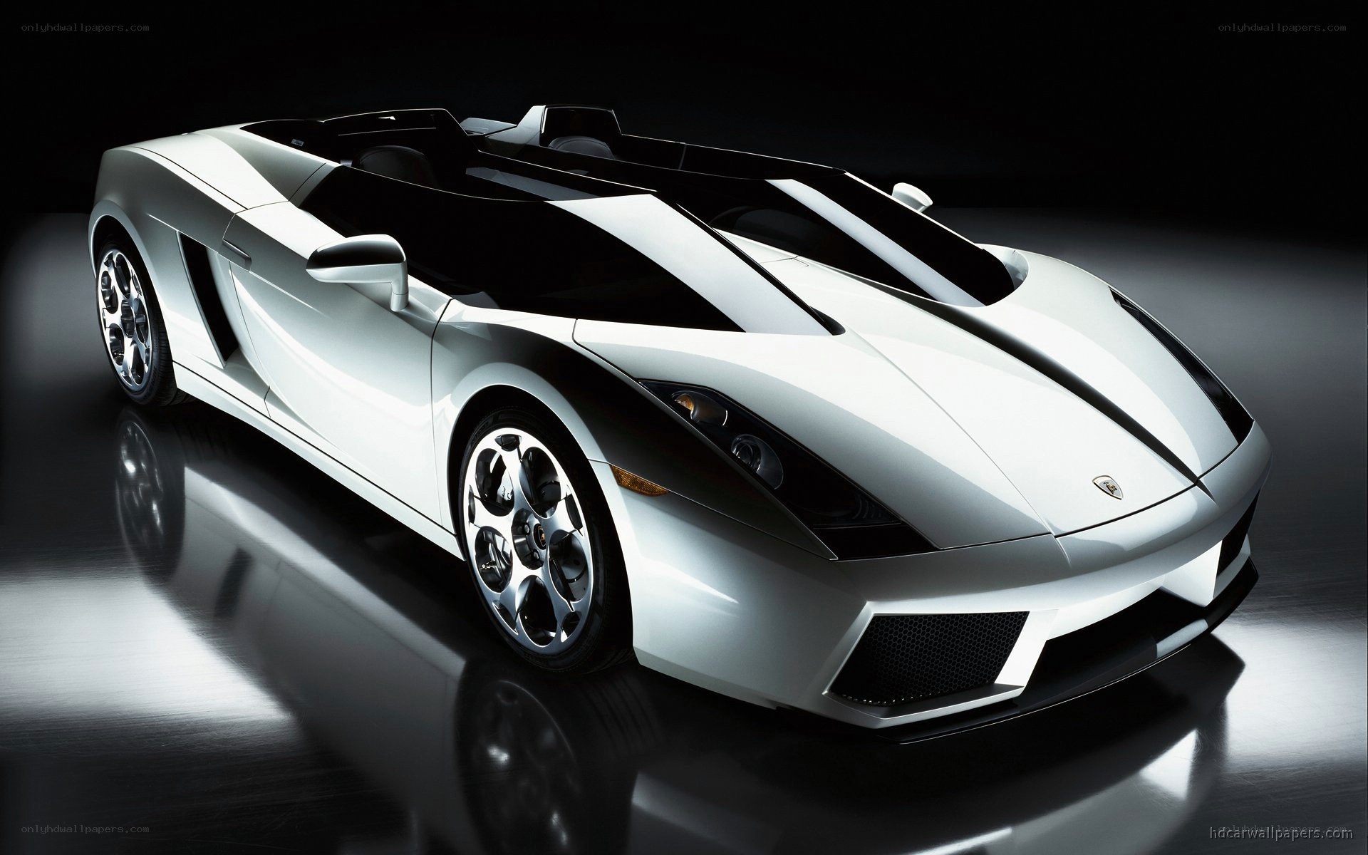 white lamborghini convertible