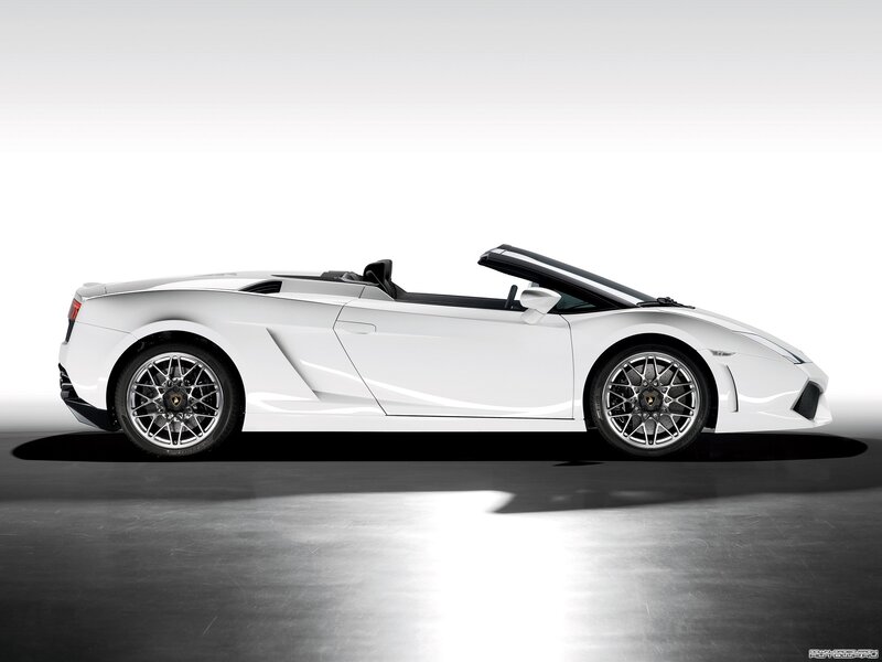 white lamborghini convertible