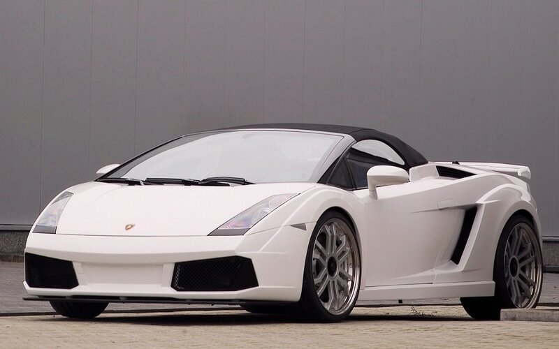 white lamborghini convertible
