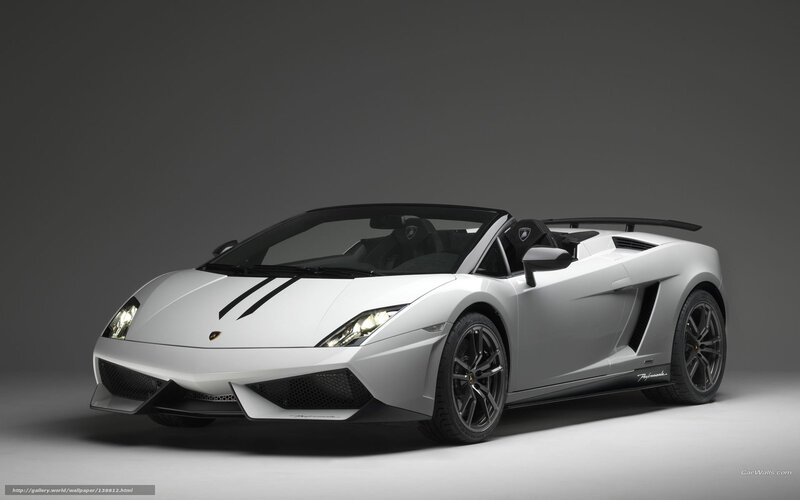 white lamborghini convertible