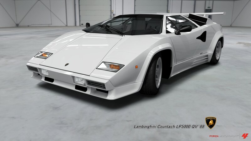 White Lamborghini Countach — Neutral