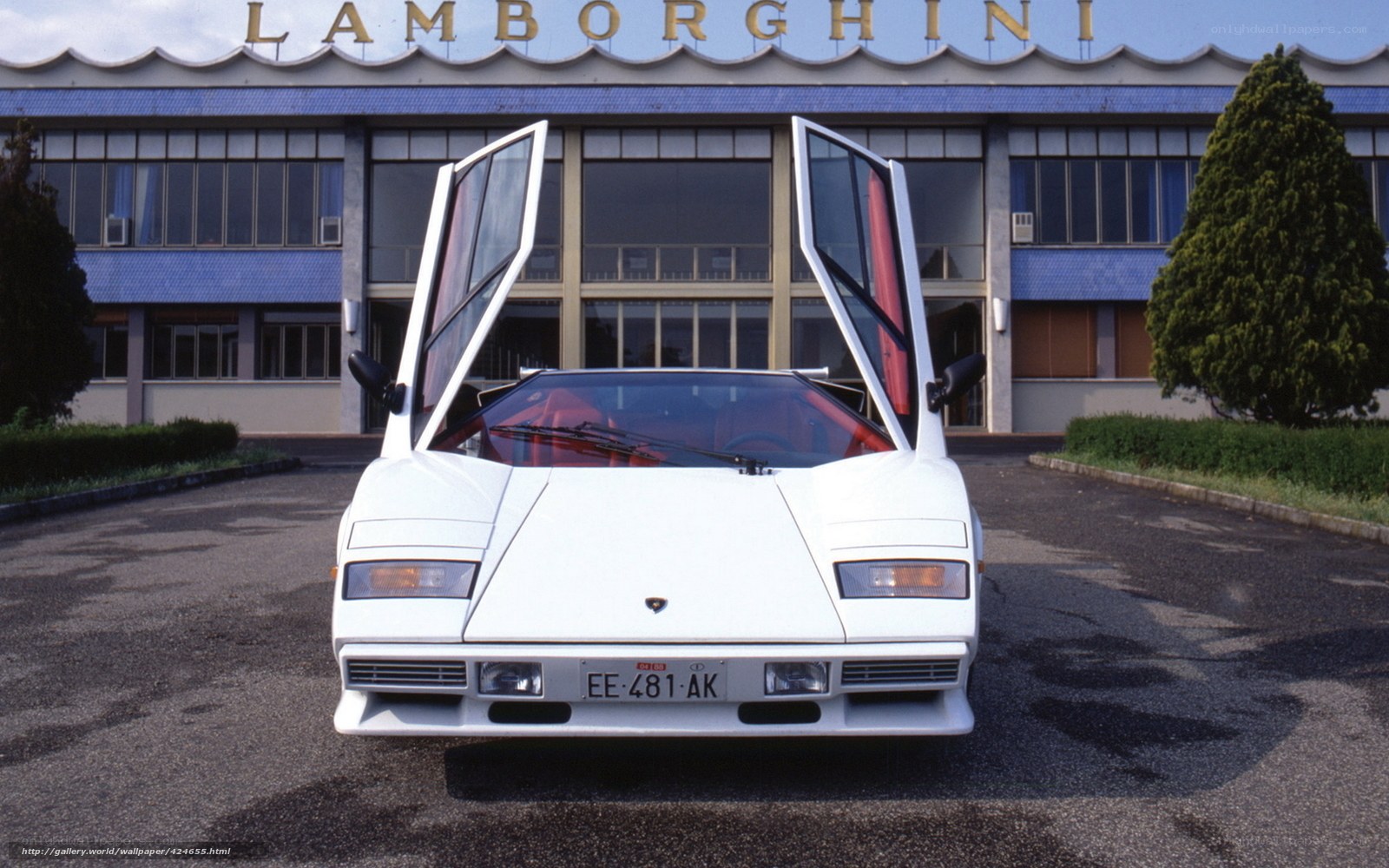 White Lamborghini Countach