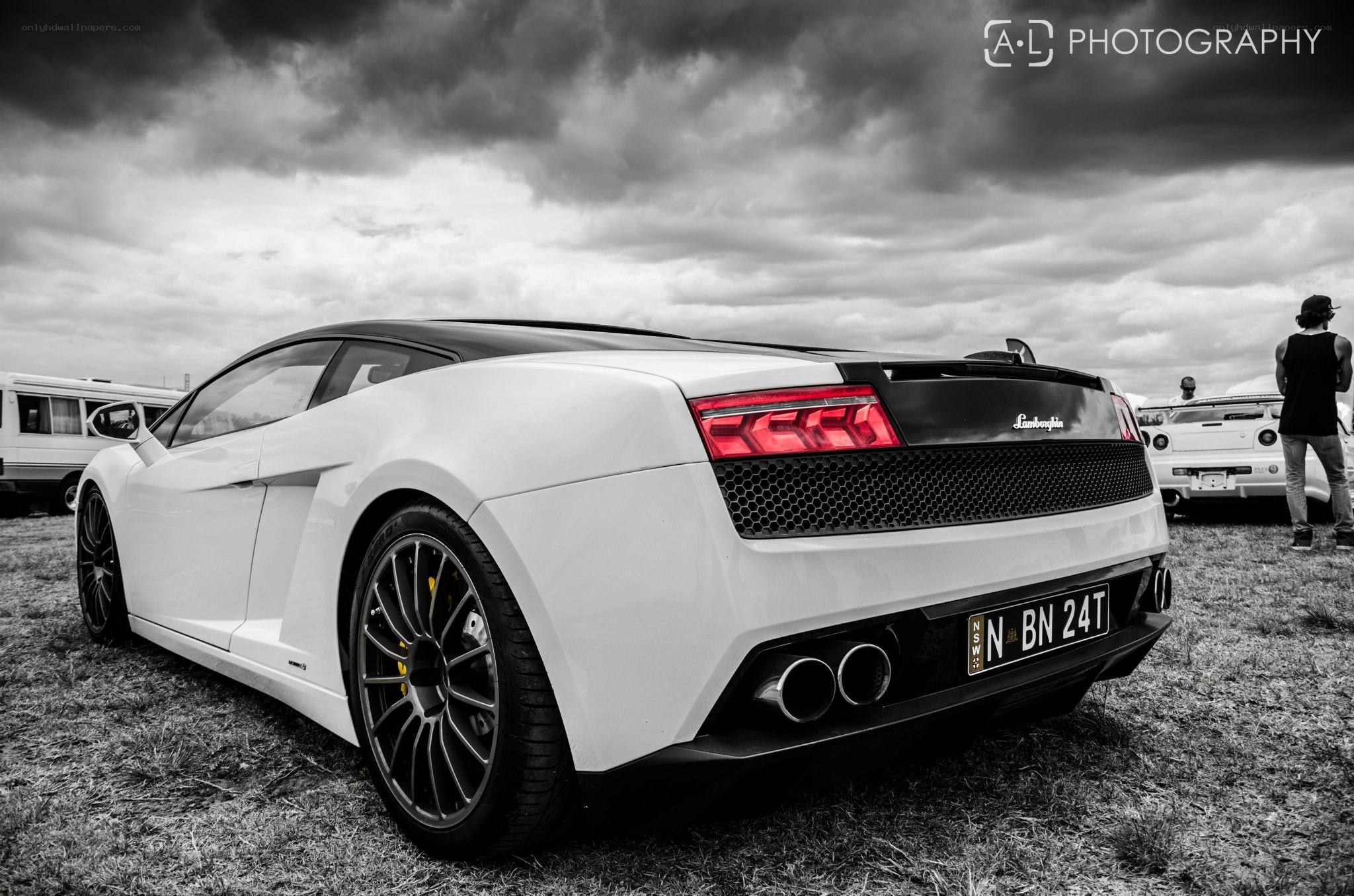 White Lamborghini Gallardo