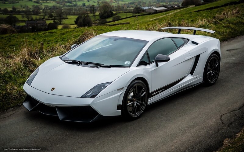 White Lamborghini Gallardo
