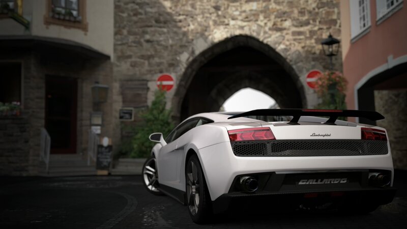 White Lamborghini Gallardo