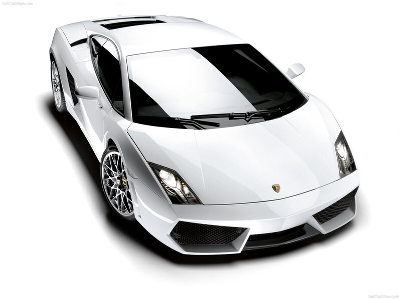 White Lamborghini Gallardo — Clean, Photograph, Car