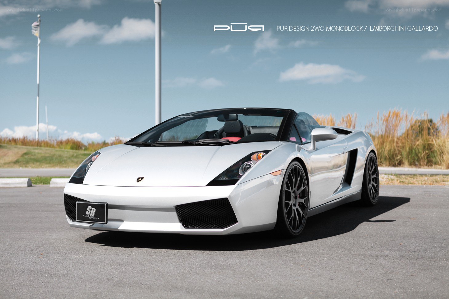 White Lamborghini Gallardo convertible