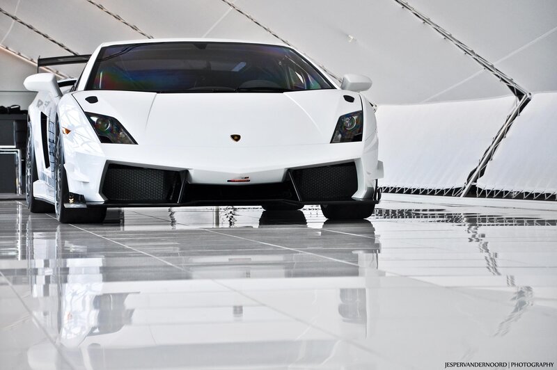 White Lamborghini Gallardo — Dramatic, Photograph, Car, Tunnel