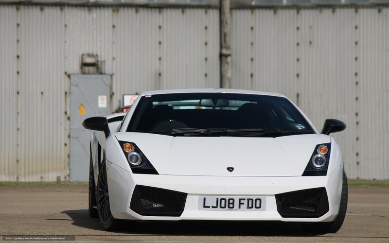 White Lamborghini Gallardo — Neutral, Afternoon, Photograph